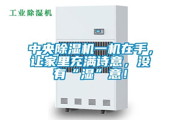 中央除濕機(jī)一機(jī)在手，讓家里充滿詩(shī)意，沒有“濕”意！