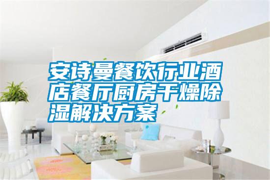 安詩曼餐飲行業酒店餐廳廚房干燥除濕解決方案