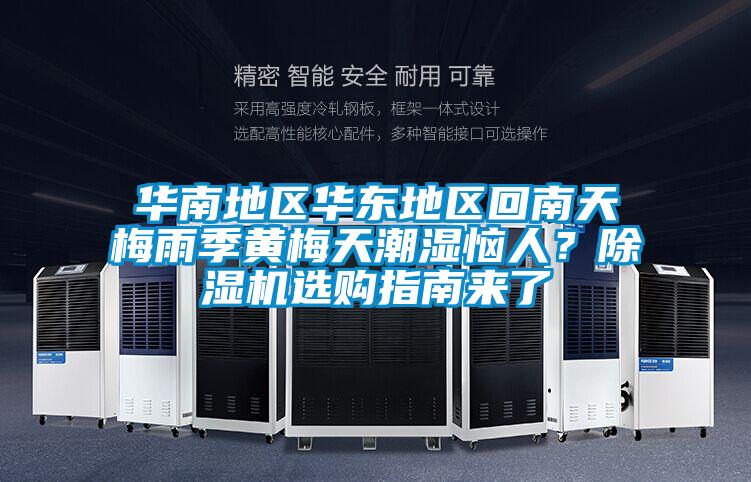 華南地區華東地區回南天梅雨季黃梅天潮濕惱人？除濕機選購指南來了