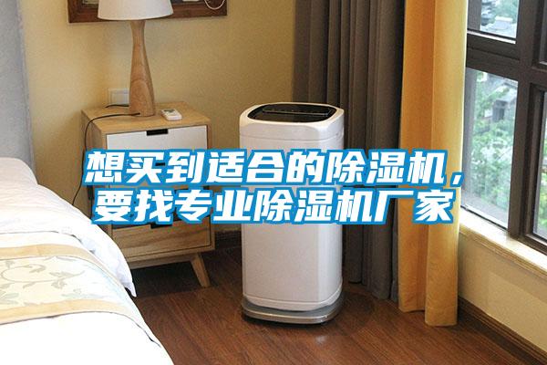 想買到適合的除濕機，要找專業除濕機廠家
