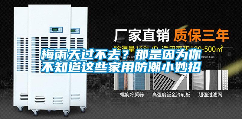 梅雨天過不去？那是因為你不知道這些家用防潮小妙招