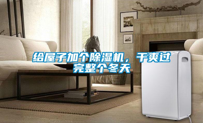 給屋子加個除濕機,干爽過完整個冬天