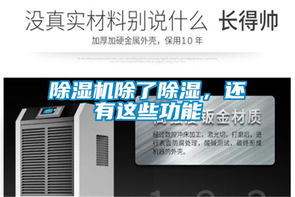 除濕機除了除濕,還有這些功能