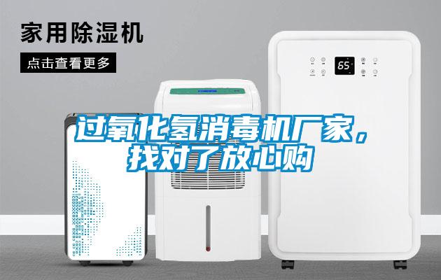 過氧化氫消毒機廠家，找對了放心購