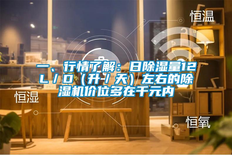 一、行情了解:日除濕量12L/D(升/天)左右的除濕機價位多在千元內(nèi)