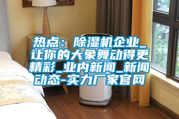 熱點(diǎn):除濕機(jī)企業(yè)_讓你的大象舞動得更精彩_業(yè)內(nèi)新聞_新聞動態(tài)-實(shí)力廠家官網(wǎng)