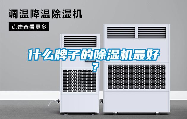什么牌子的除濕機最好?