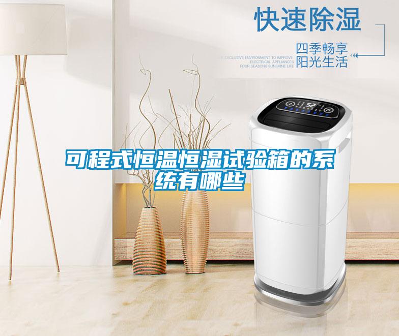可程式恒溫恒濕試驗箱的系統有哪些