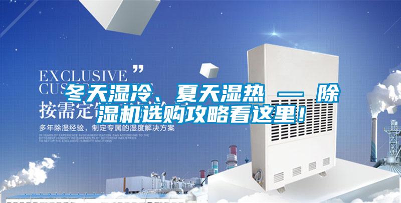冬天濕冷、夏天濕熱 — 除濕機選購攻略看這里！