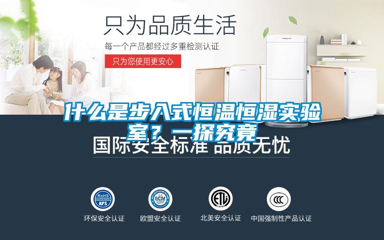 什么是步入式恒溫恒濕實驗室？一探究竟
