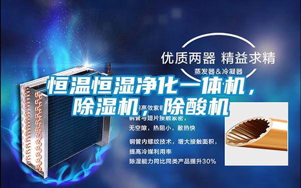 恒溫恒濕凈化一體機,除濕機,除酸機
