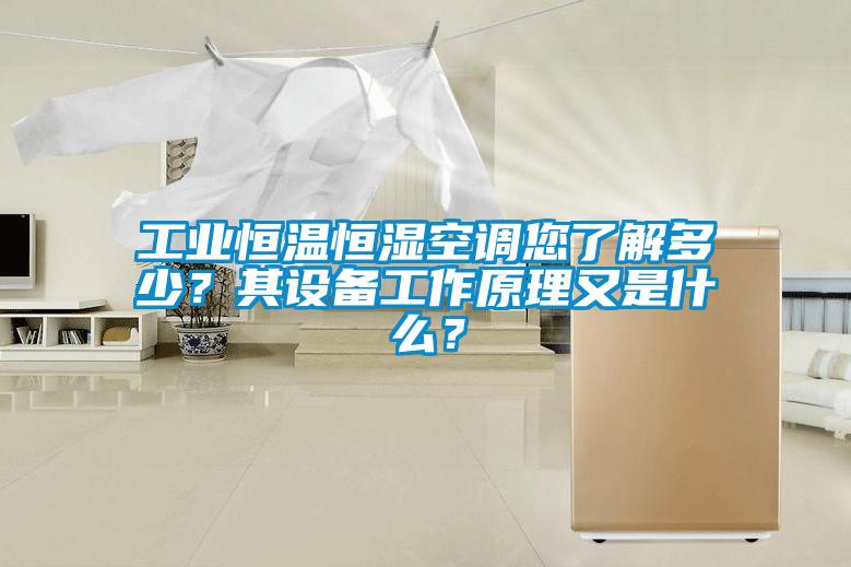 工業恒溫恒濕空調您了解多少?其設備工作原理又是什么?