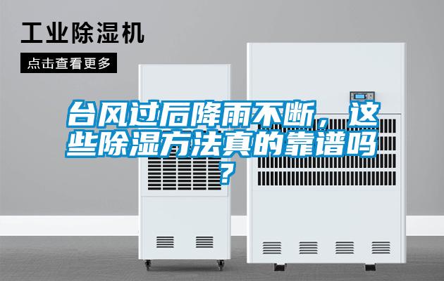 臺風過后降雨不斷，這些除濕方法真的靠譜嗎？