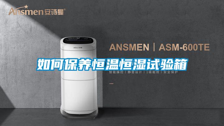 如何保養恒溫恒濕試驗箱
