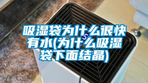 吸濕袋為什么很快有水(為什么吸濕袋下面結晶)