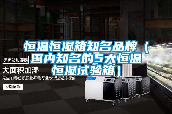 恒溫恒濕箱知名品牌(國(guó)內(nèi)知名的5大恒溫恒濕試驗(yàn)箱)