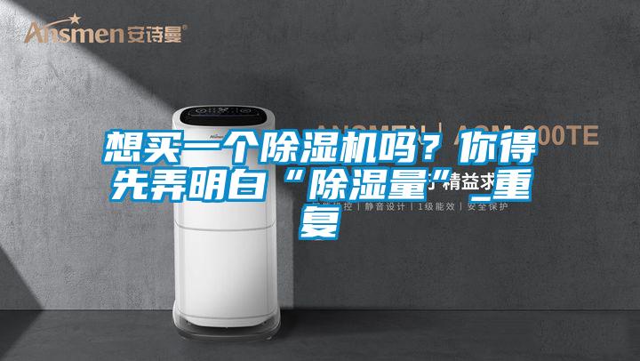 想買一個除濕機嗎?你得先弄明白“除濕量”_重復