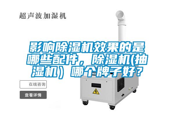 影響除濕機效果的是哪些配件，除濕機(抽濕機）哪個牌子好？