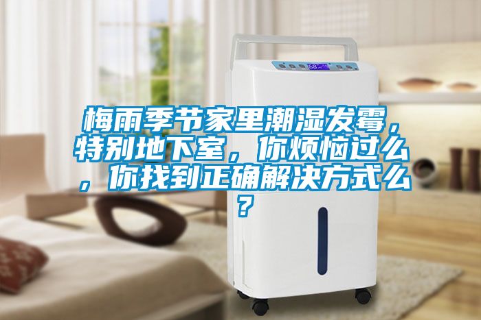 梅雨季節(jié)家里潮濕發(fā)霉，特別地下室，你煩惱過么，你找到正確解決方式么？
