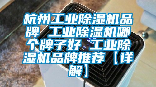 杭州工業除濕機品牌 工業除濕機哪個牌子好 工業除濕機品牌推薦【詳解】