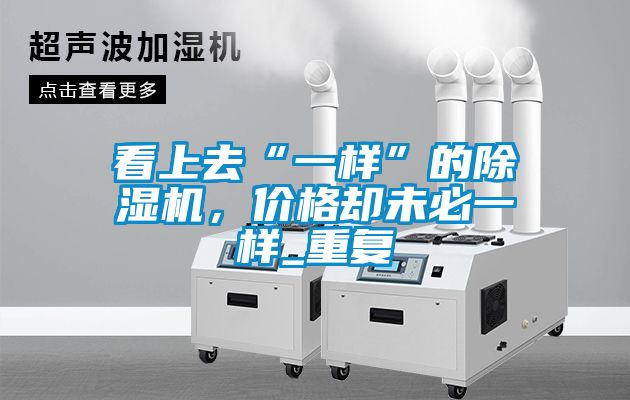 看上去“一樣”的除濕機(jī)，價(jià)格卻未必一樣_重復(fù)