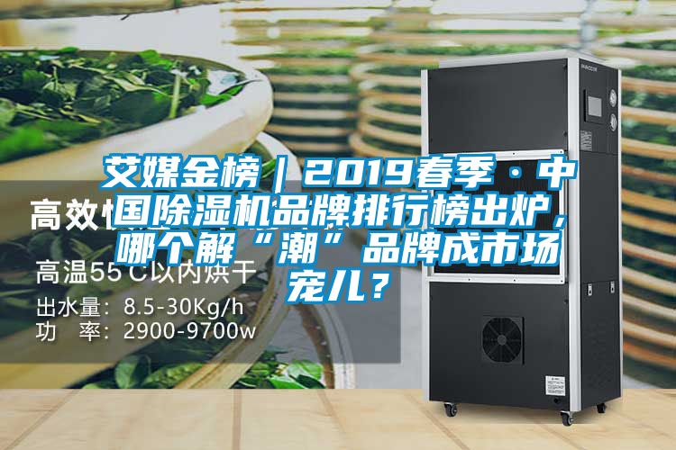艾媒金榜｜2019春季·中國除濕機品牌排行榜出爐，哪個解“潮”品牌成市場寵兒？