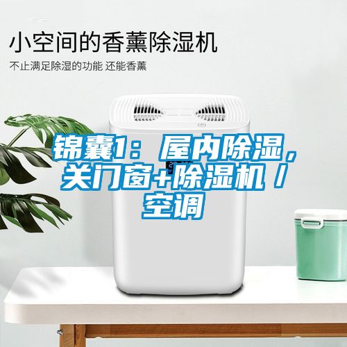 錦囊1:屋內(nèi)除濕,關(guān)門窗+除濕機(jī)/空調(diào)