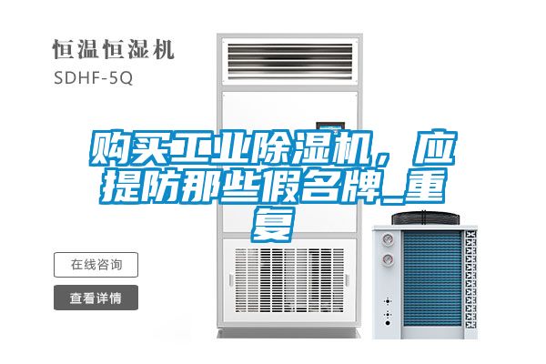 購買工業(yè)除濕機(jī)，應(yīng)提防那些假名牌_重復(fù)