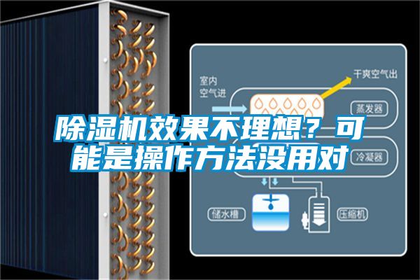 除濕機效果不理想?可能是操作方法沒用對