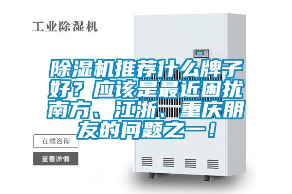 除濕機推薦什么牌子好？應該是最近困擾南方、江浙、重慶朋友的問題之一！